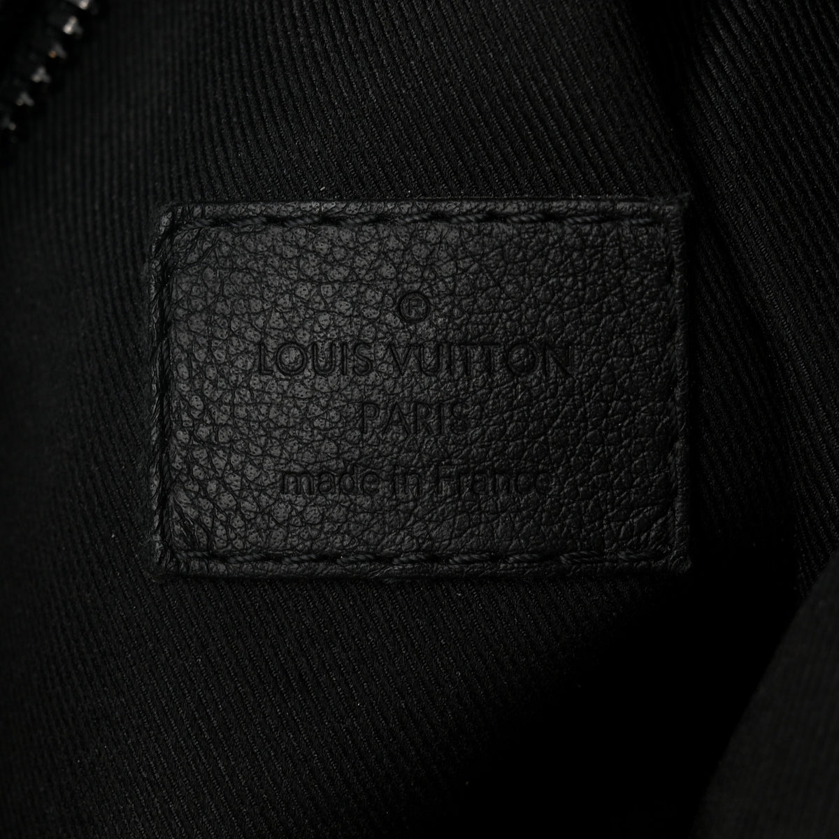 Calfskin Shadow Monogram Duo Slingbag Black