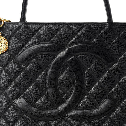 Chanel Caviar Quilted Medallion Tote Black 10 of 10