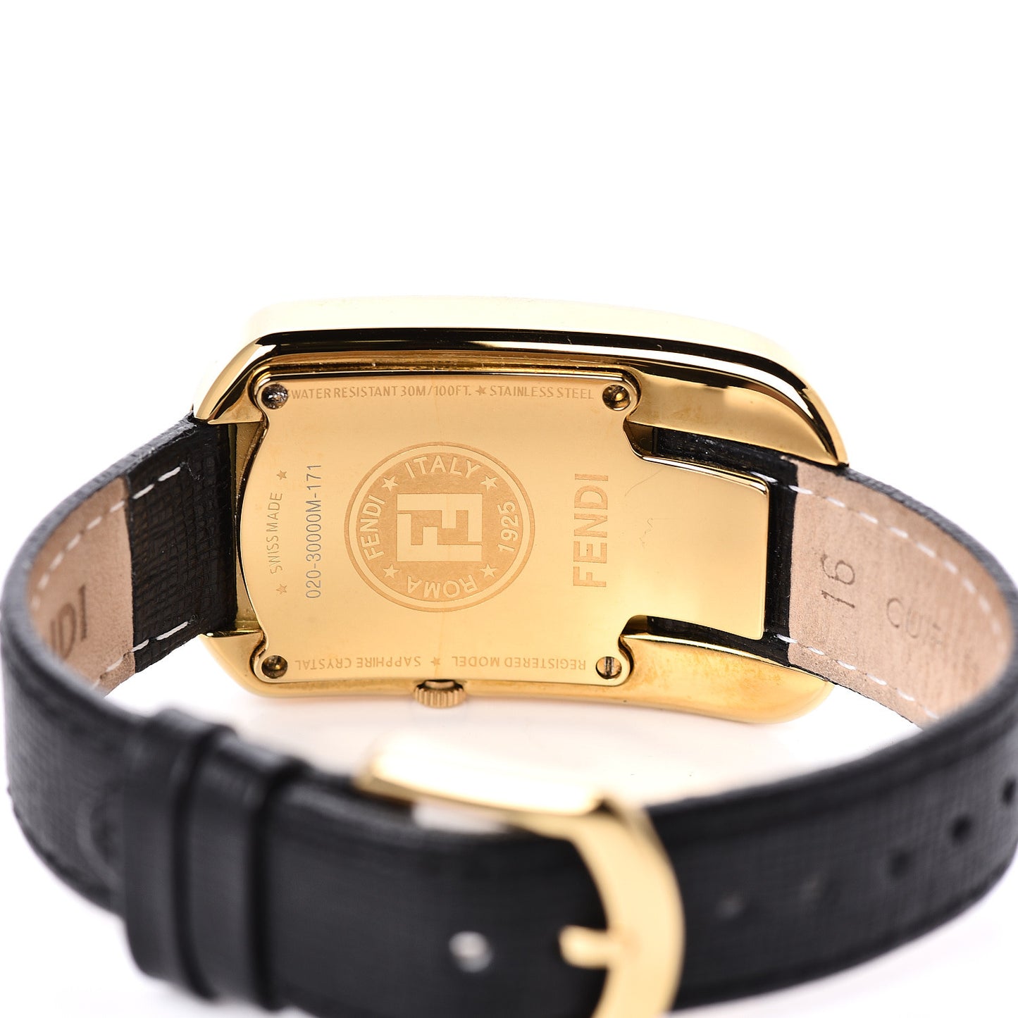 Stainless Steel Calfskin Diamond Enamel 29mm Chameleon Quartz Watch Black