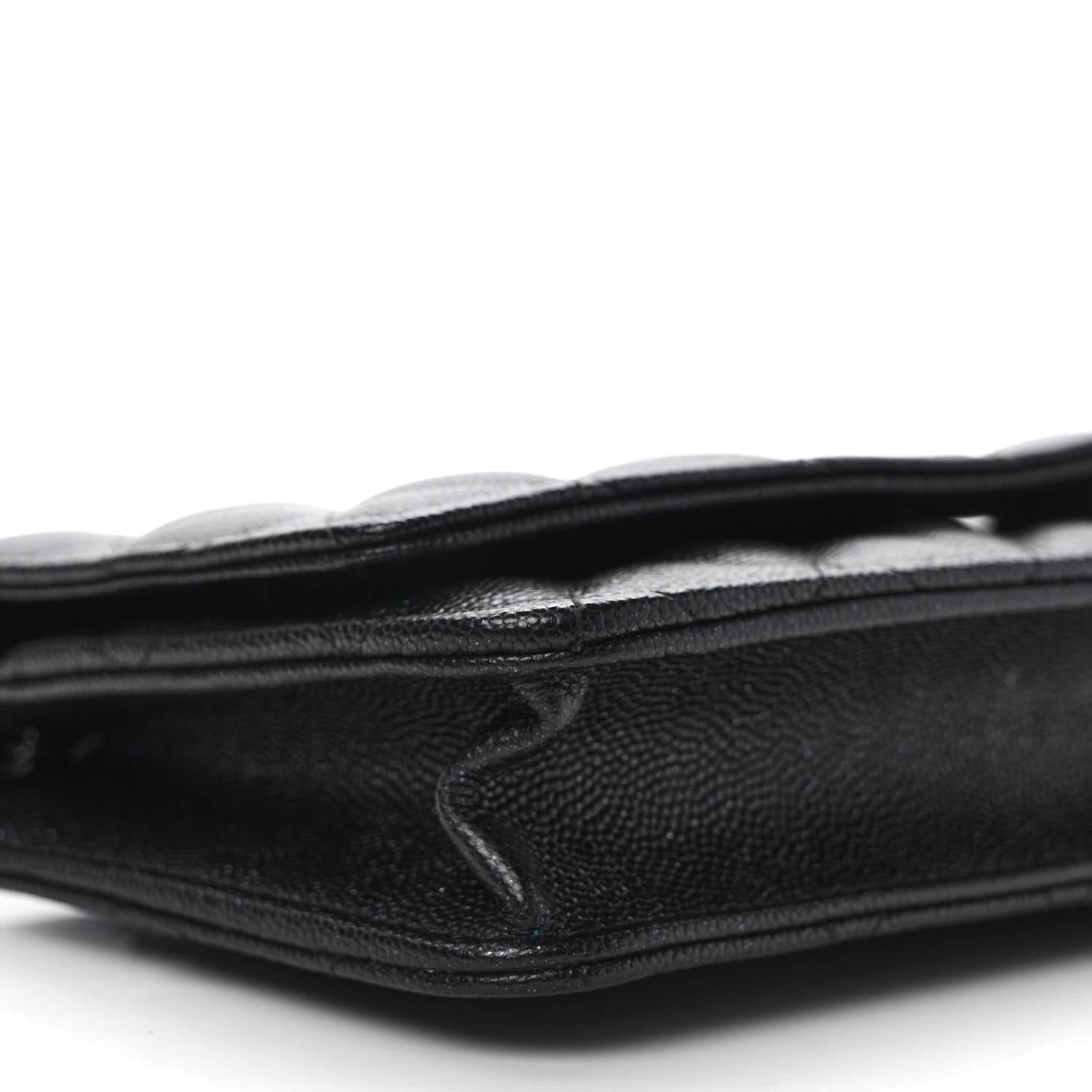 Chanel Iridescent Caviar Quilted Wallet on Chain WOC Black 7 of 10