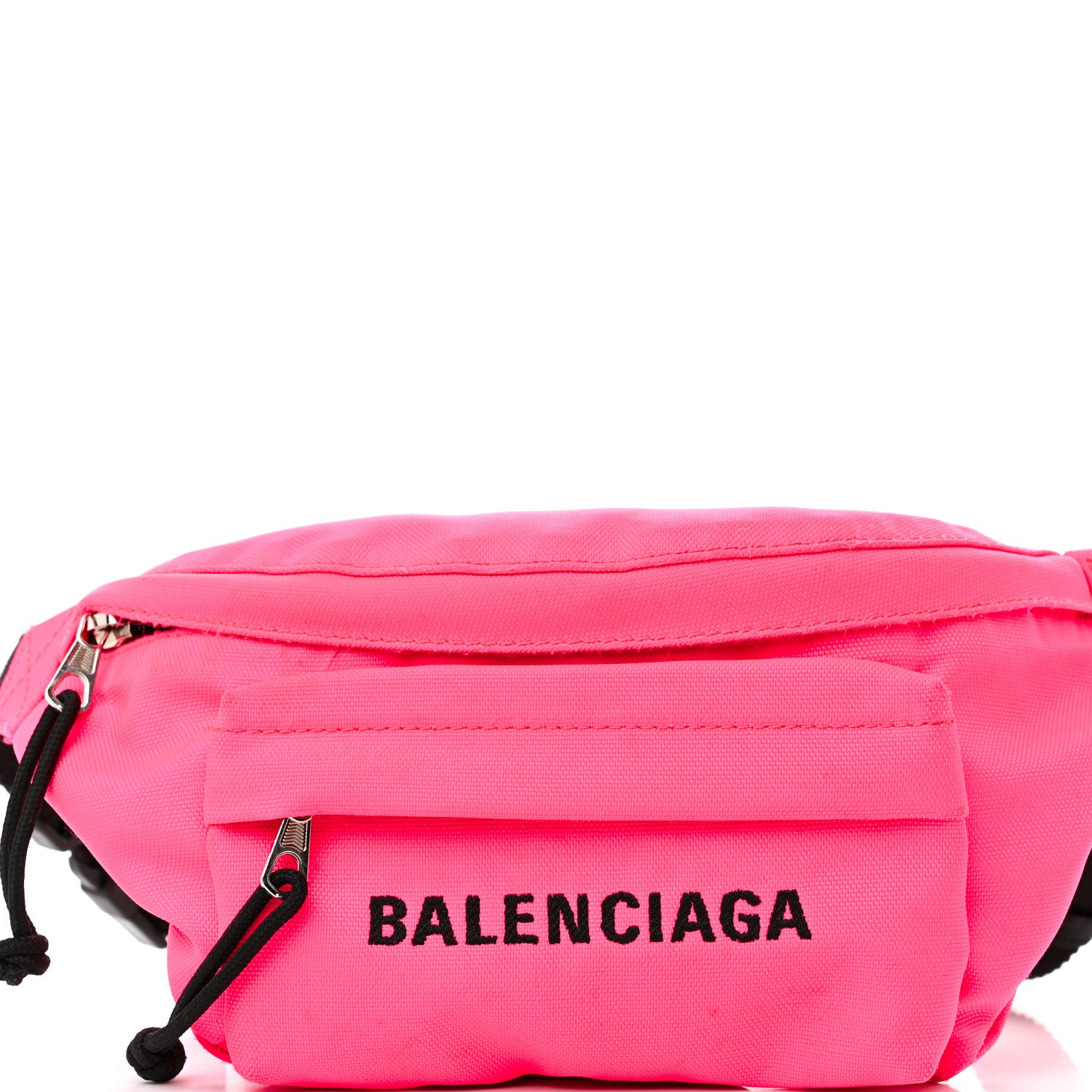 Balenciaga Textured Sport Nylon Logo Wheel Belt Bag Acid Pink 7 of 14