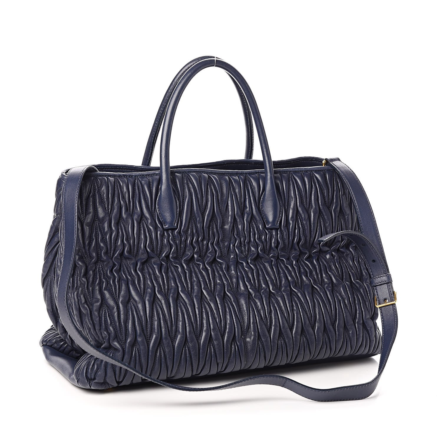 Miu Miu Nappa Matelasse Tote Bleuette 3 of 15