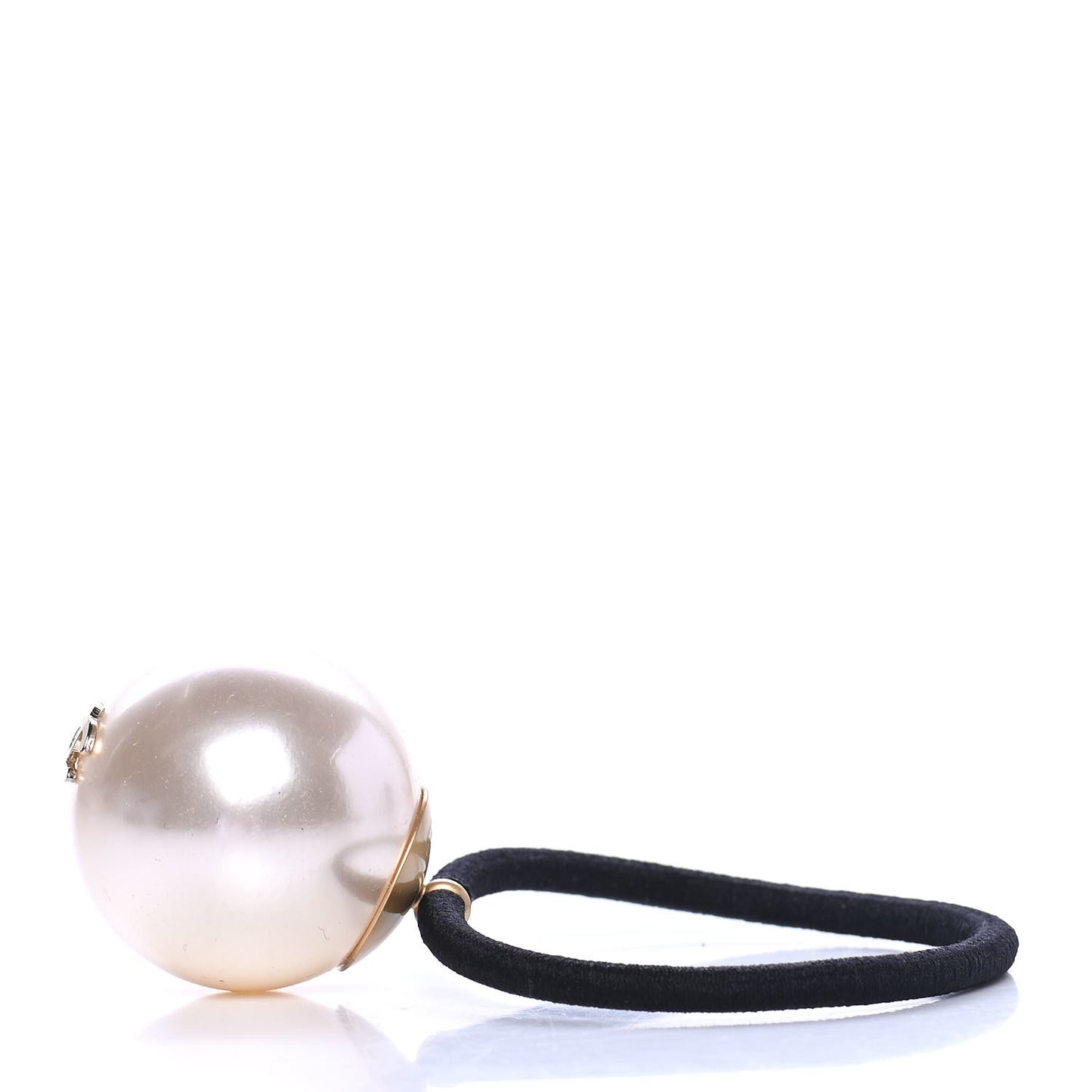 Pearl CC Hair Tie Black White