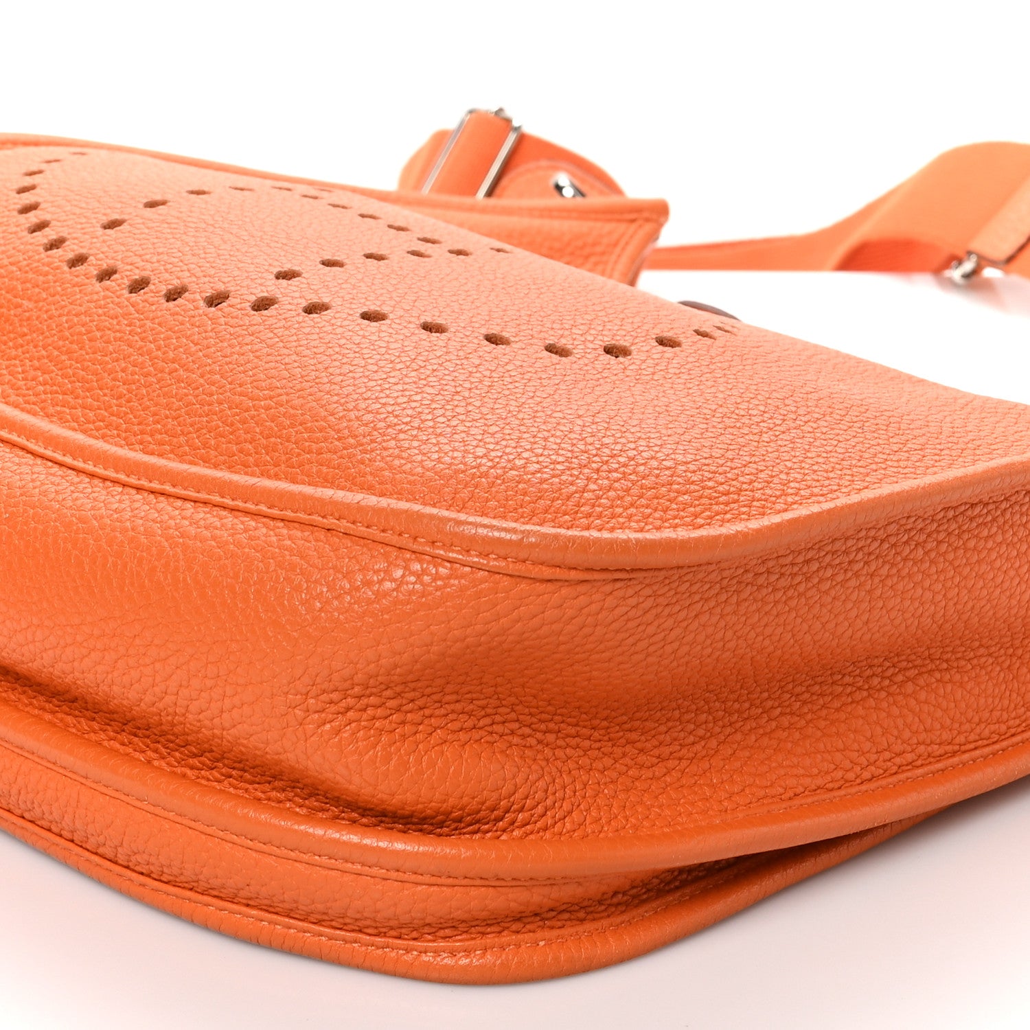 Hermes Taurillon Clemence Evelyne III GM Orange 10 of 10