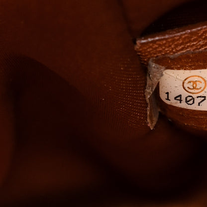 Chanel Vinyl Quilted Large Frozen Tote Bronze 7 of 23