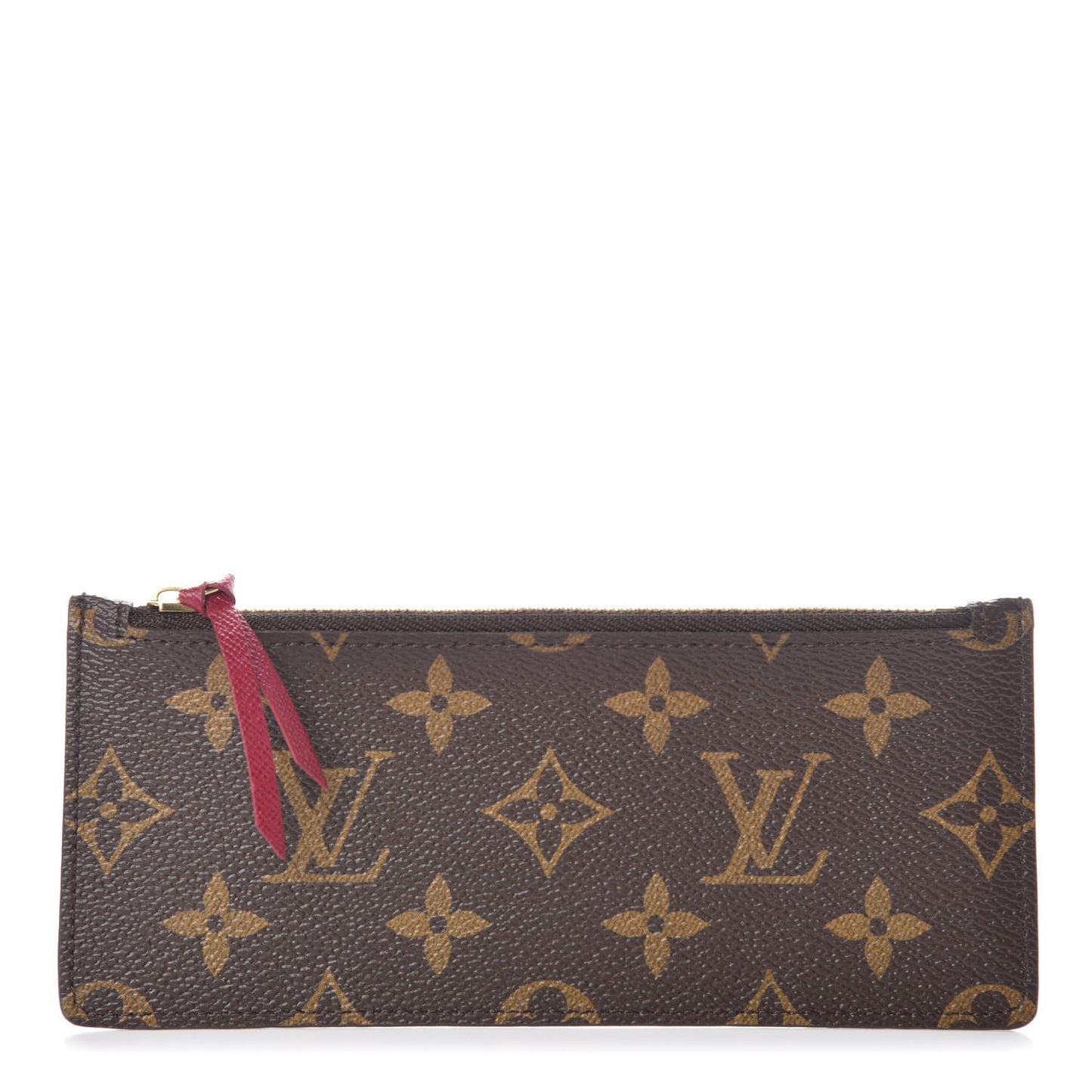 Monogram Josephine Wallet Zippered Insert Fuchsia