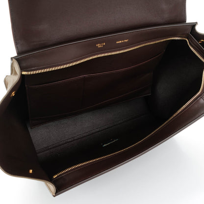 Celine Satin Baby Grained Calfskin Medium Tri-Color Trapeze Tan 5 of 7