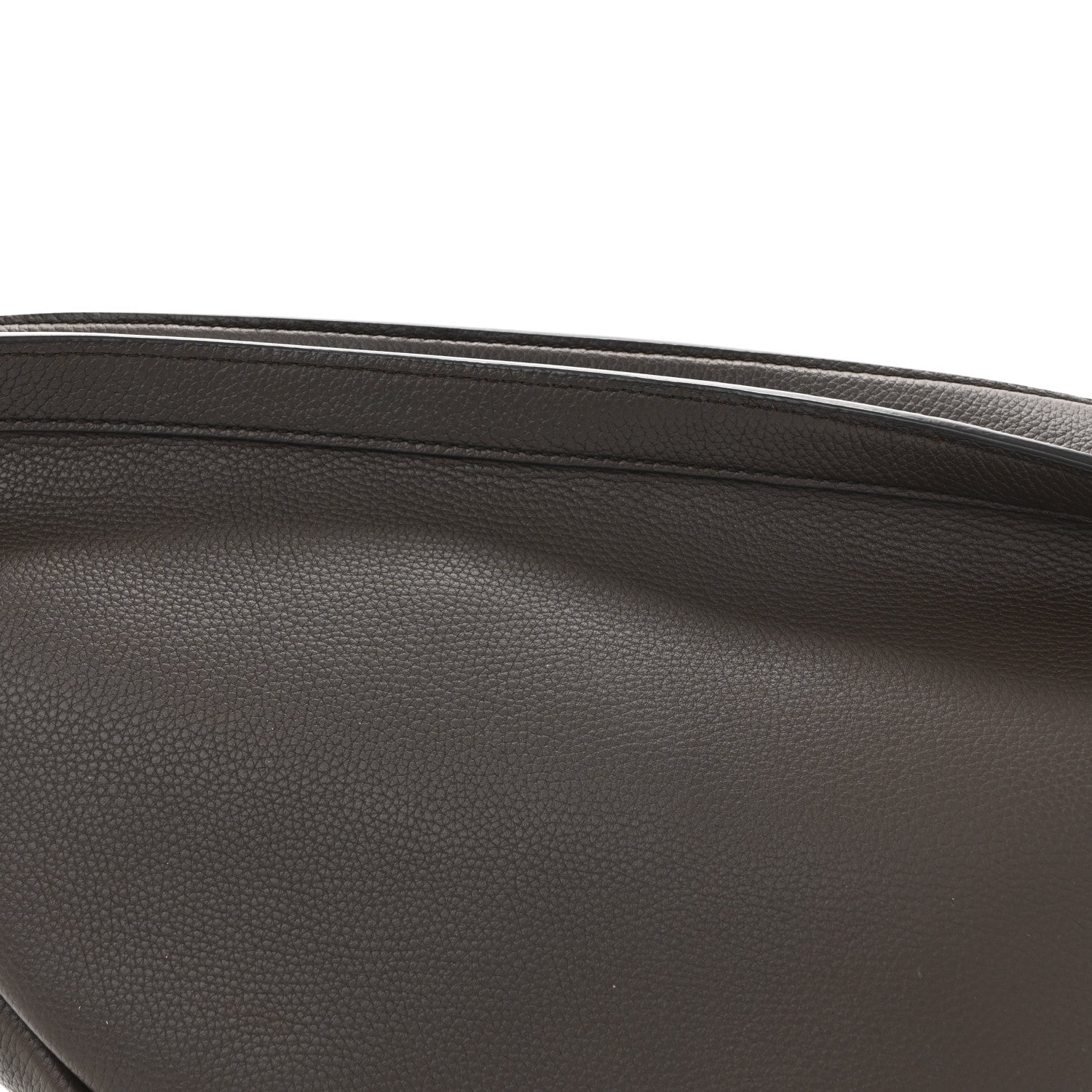 The Row Grained Calfskin Large Slouchy Banana Bag Brunette 7 of 9