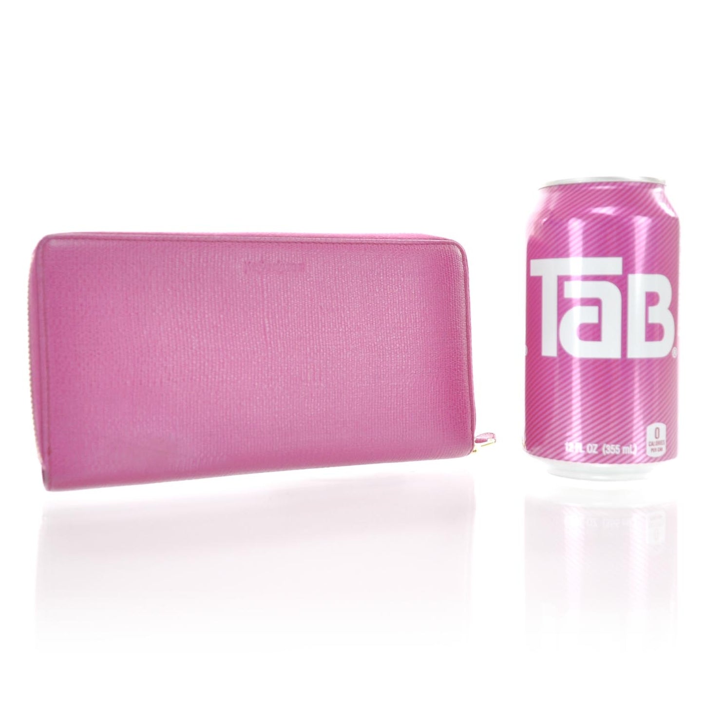 Textured Leather Chyc Wallet Fuchsia