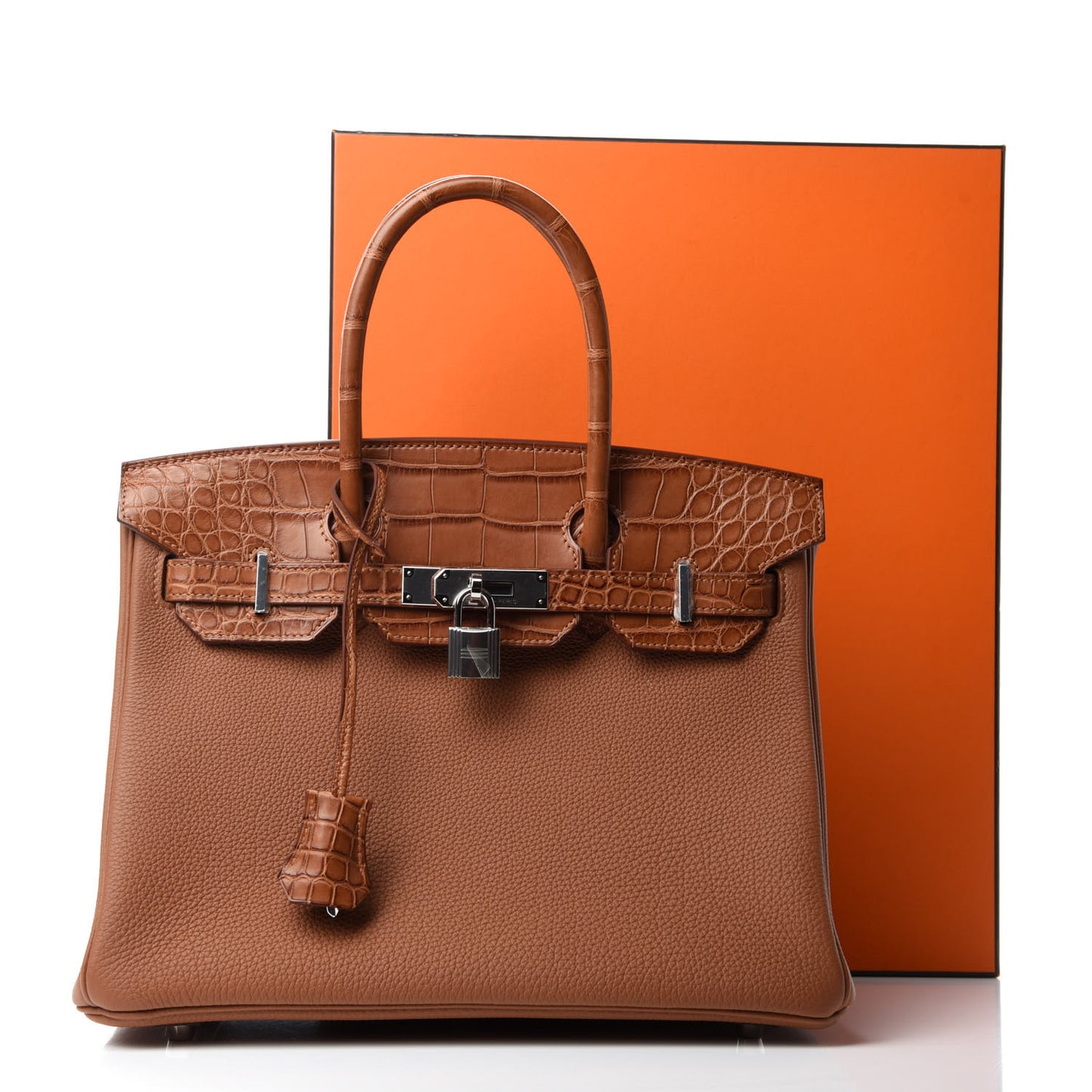 Togo Matte Alligator Birkin Touch 30 Gold