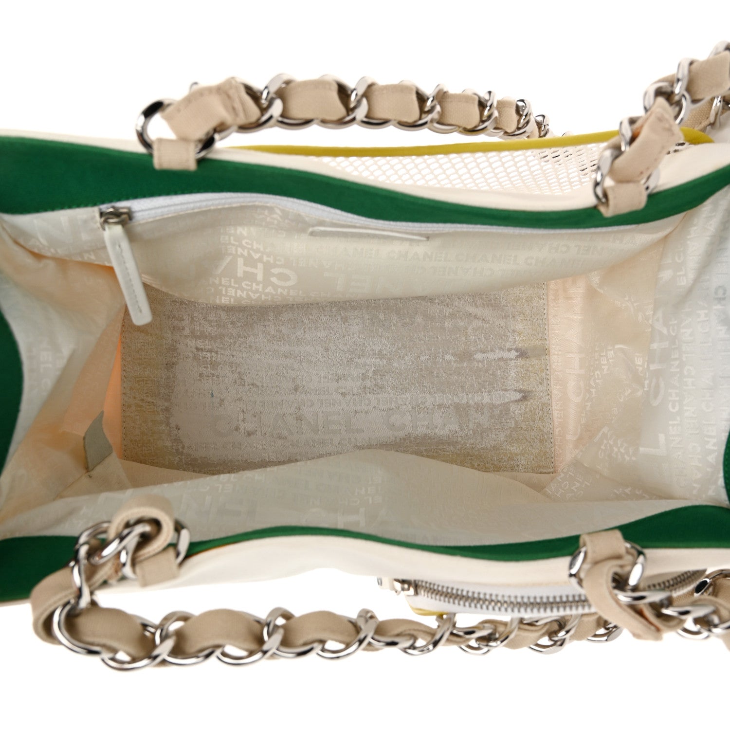 Chanel Canvas Quilted N°5 Shopping Tote Beige 5 of 13