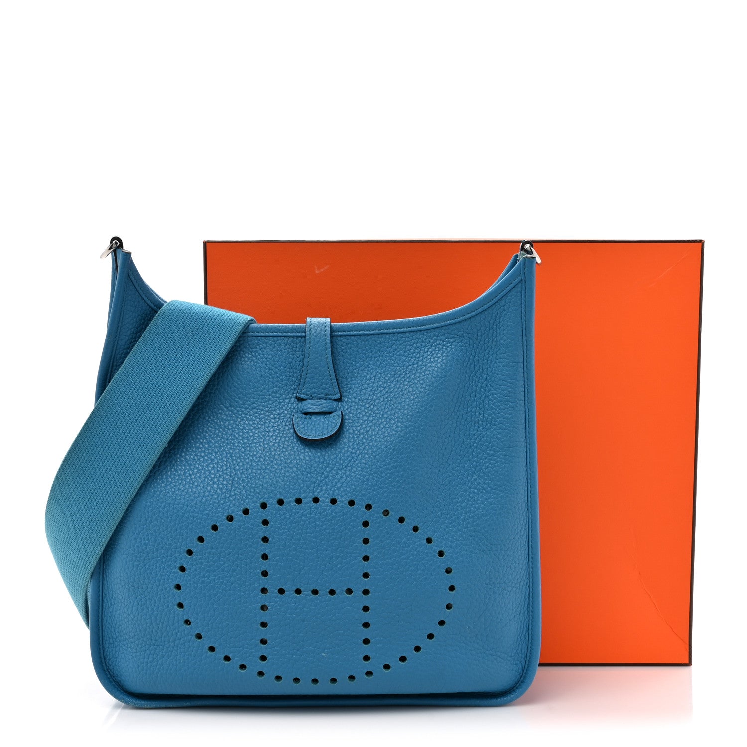 Hermes Taurillon Clemence Evelyne III PM Bleu Zanzibar 18 of 18