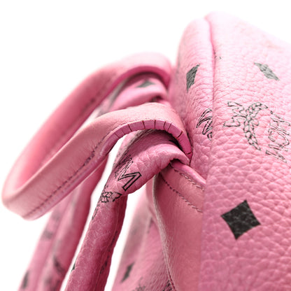 MCM Visetos Medium Side Studs Stark Backpack Pink 14 of 14