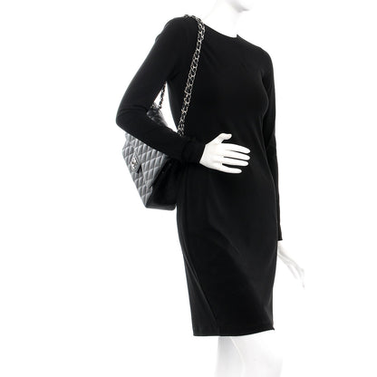 Chanel Caviar Quilted Jumbo Double Flap Black 3 of 10