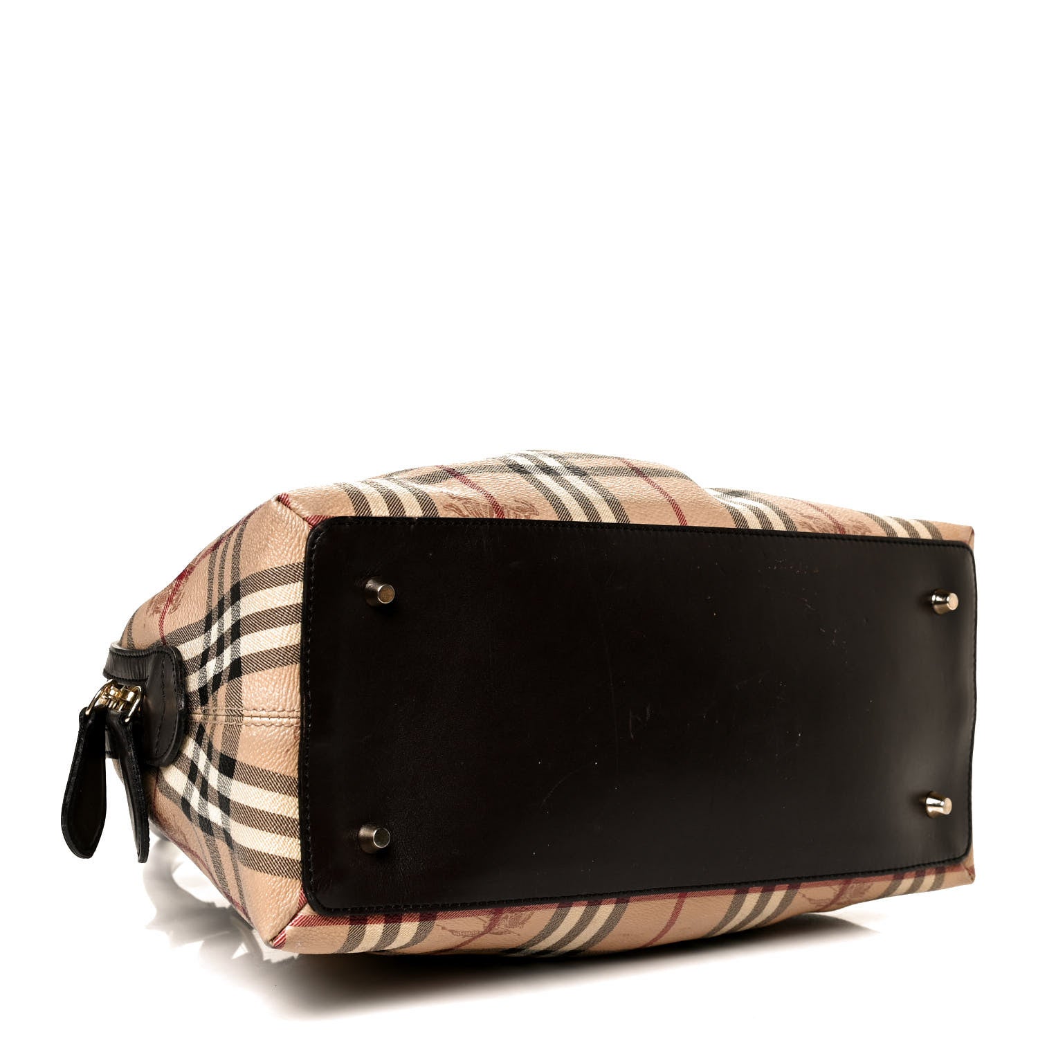 Burberry Haymarket Check Thornley Satchel Chocolate 4 of 13