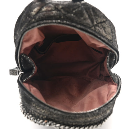 Stella McCartney Metallic Shaggy Deer Quilted Mini Falabella Backpack 5 of 11