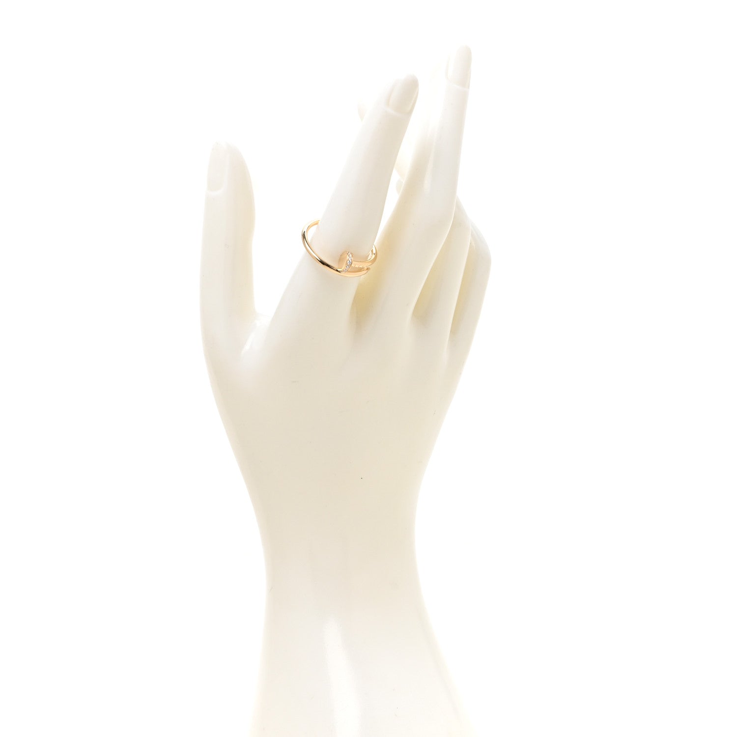Cartier 18K Yellow Gold Diamond Small Juste Un Clou Ring 59 8.75 2 of 5