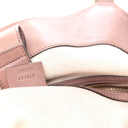 Gucci Calfskin Soft Icon Tote Pink Tan 7 of 16