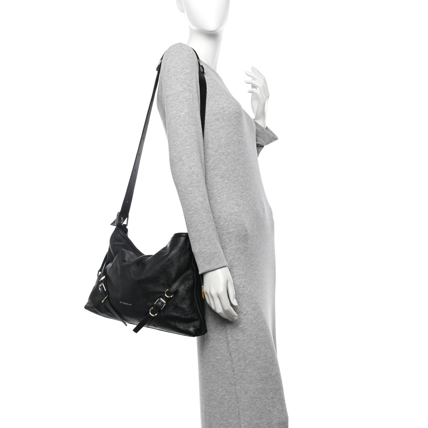 Calfskin Medium Voyou Bag Black