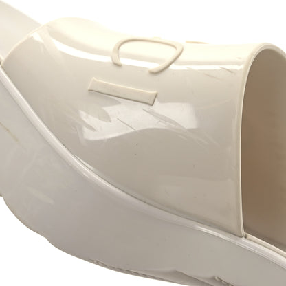 Gucci Rubber Gucci Logo Womens Platform 20/60mm Slide Sandals 35 Mystic White 14 of 14