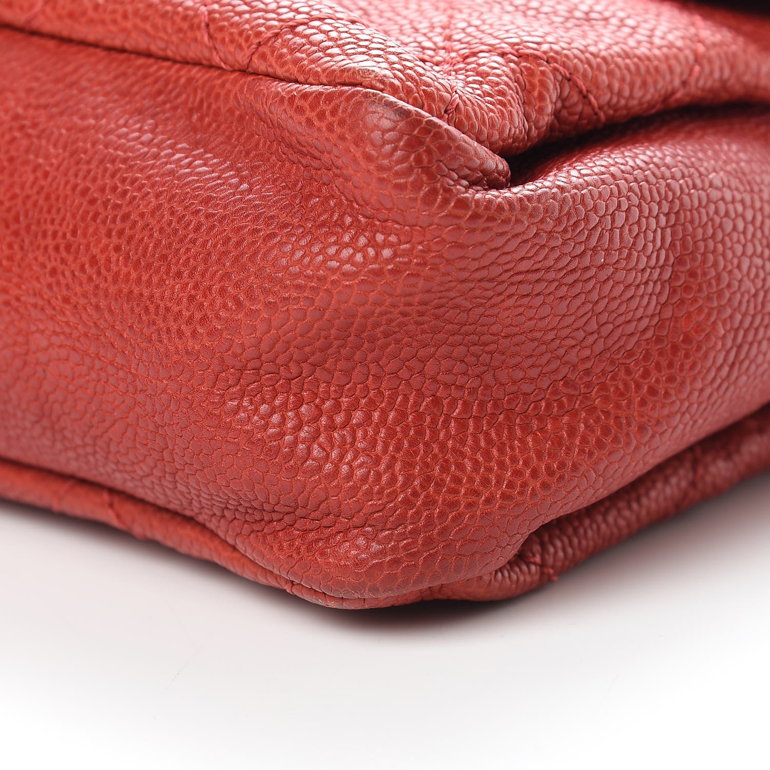 Chanel Caviar Quilted Medium Simply CC Flap Red 10 of 11