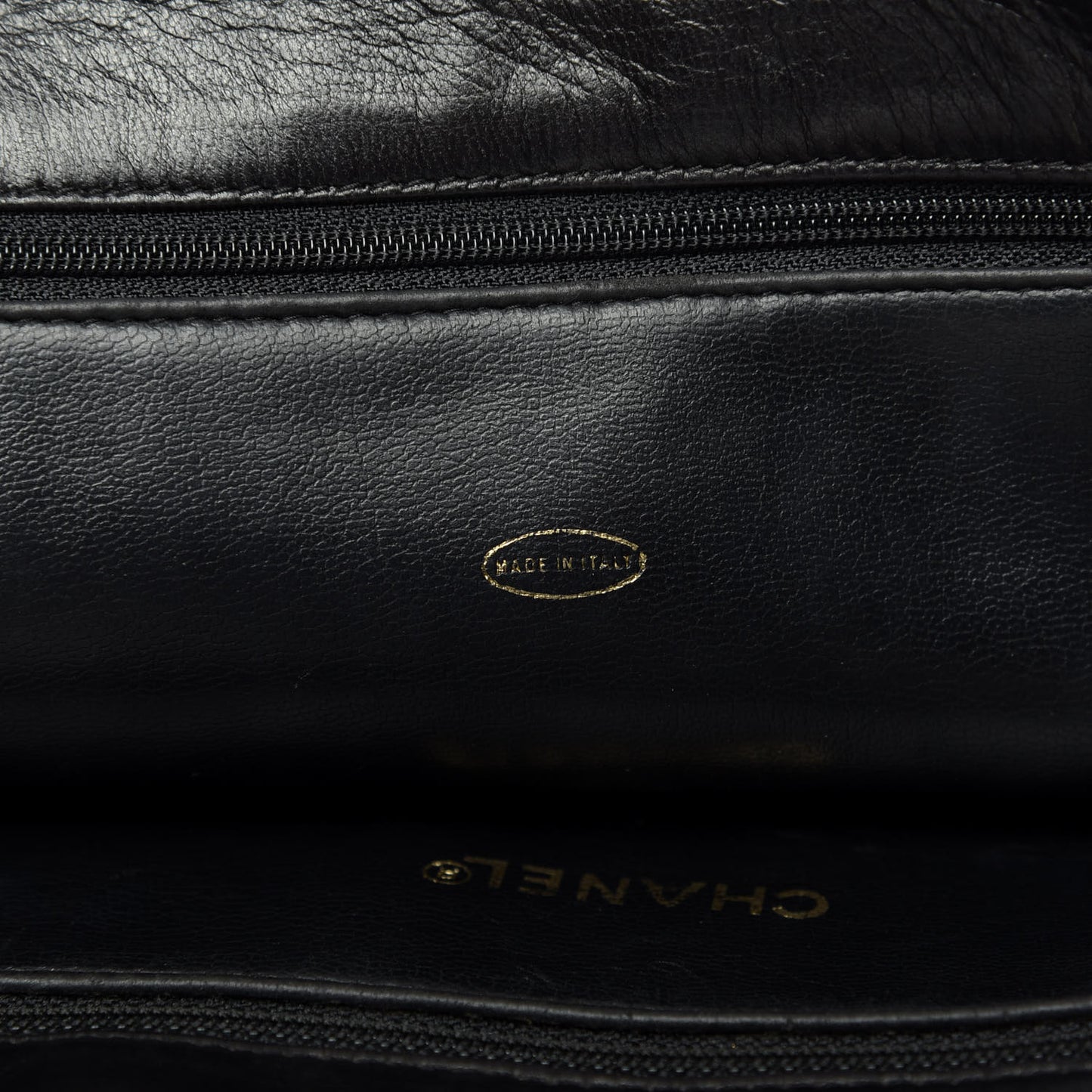 Lambskin Quilted Shopping Tote Black