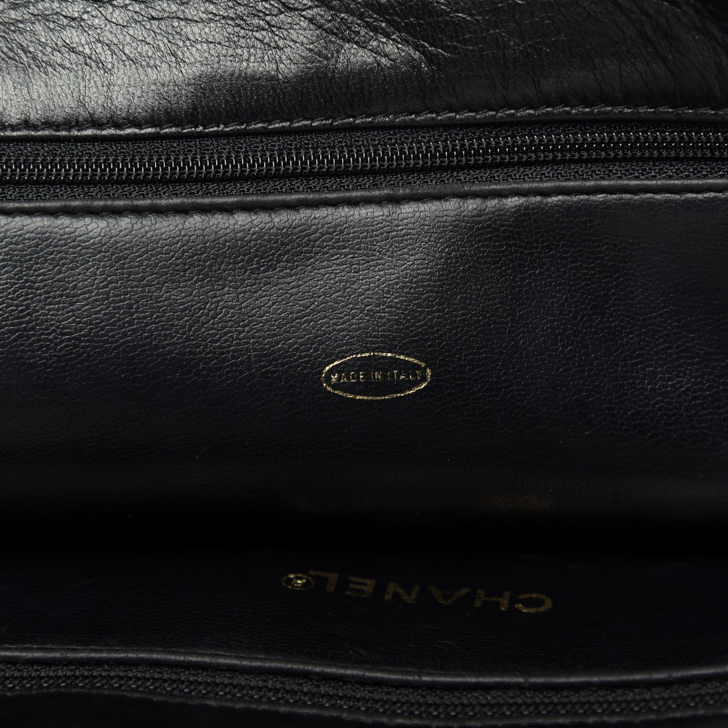 Chanel Lambskin Quilted Shopping Tote Black 7 of 14