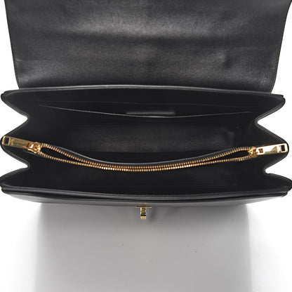 Celine Satinated Calfskin Medium 16 Top Handle Bag Black 5 of 12