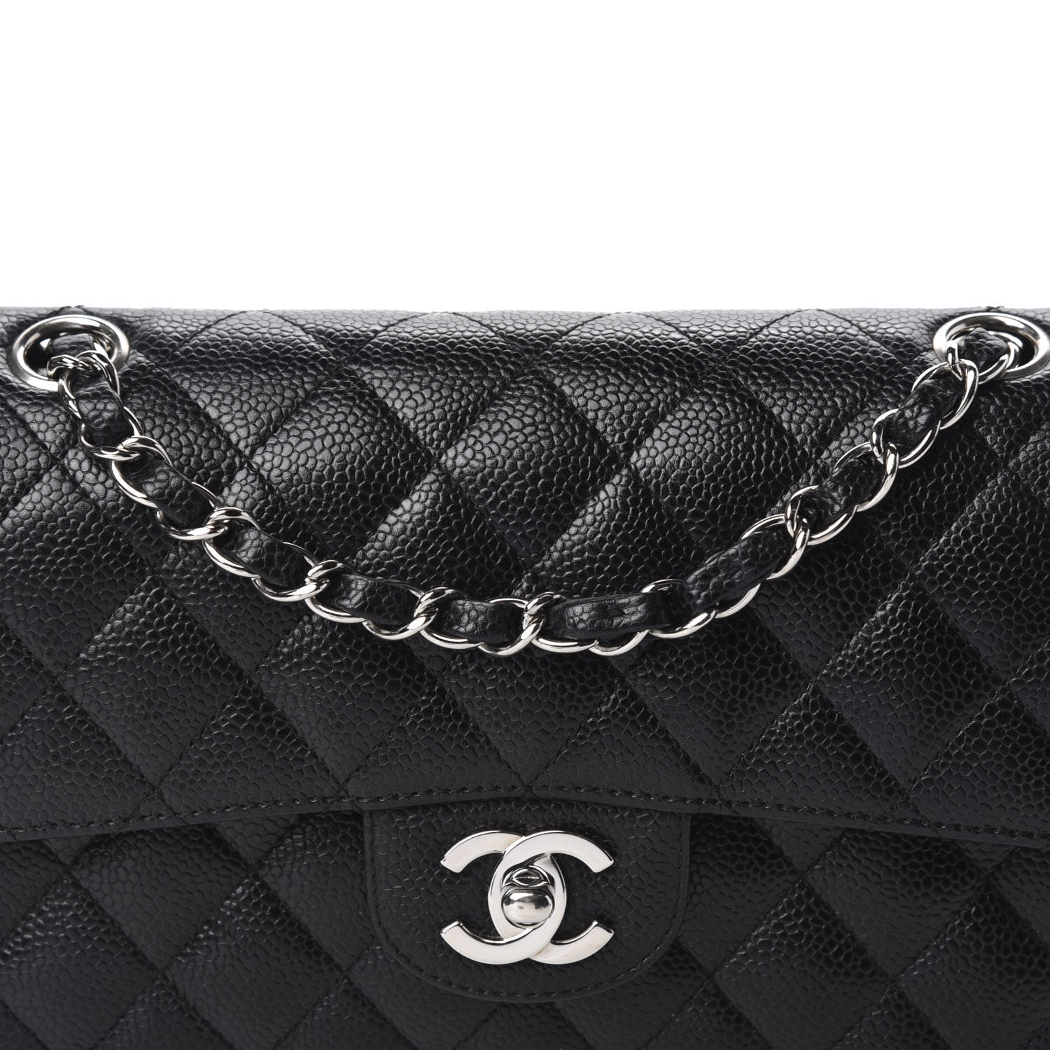 Chanel Caviar Quilted Small Double Flap Black 12 of 13