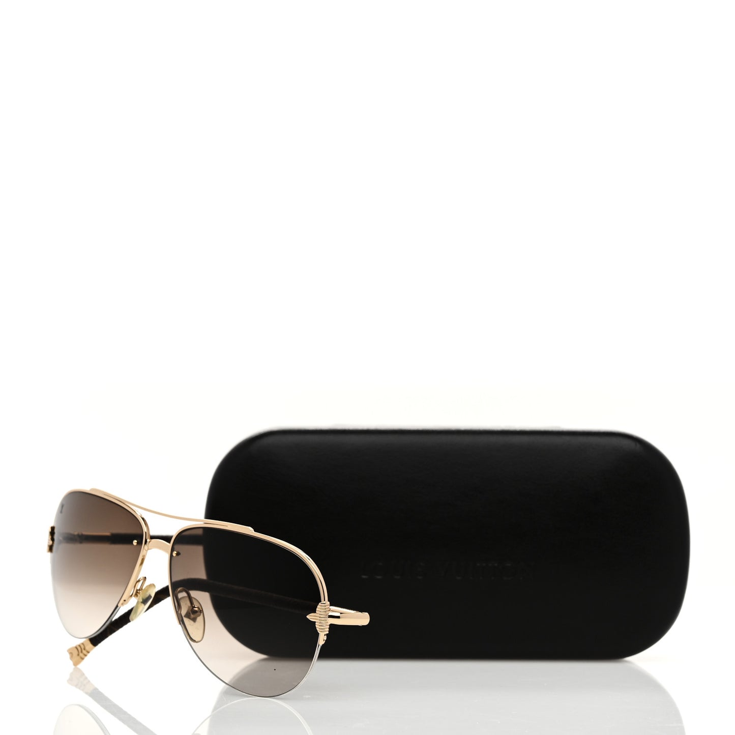 Monogram Petite Viola Pilote Aviator Sunglasses Z0571U Brown