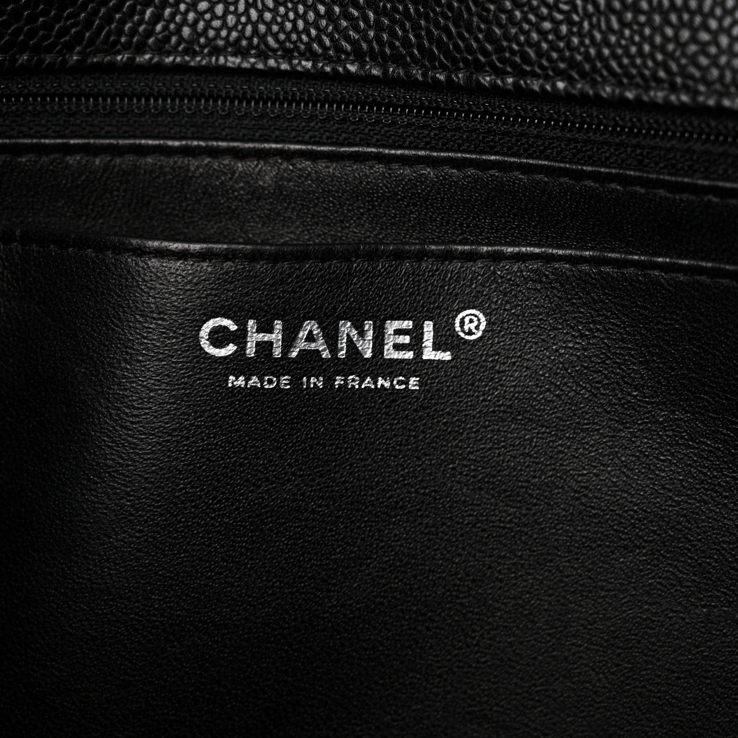 Chanel Caviar Quilted Jumbo Single Flap Black 6 of 17
