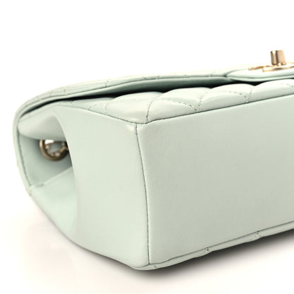 Chanel Lambskin Quilted Medium Mademoiselle Chic Flap Light Green 8 of 10