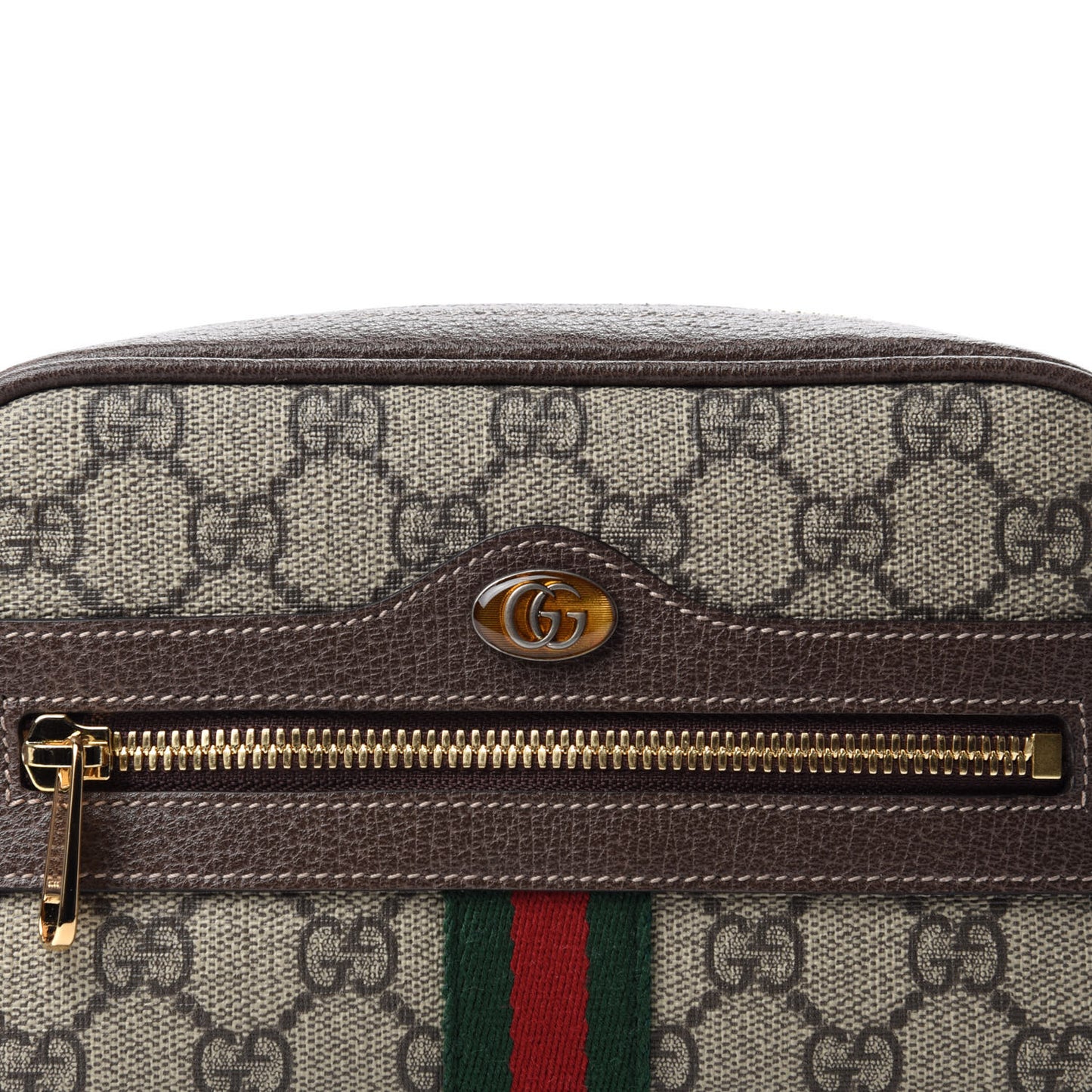 GG Supreme Monogram Small Ophidia Belt Bag 65 26 Dark Brown