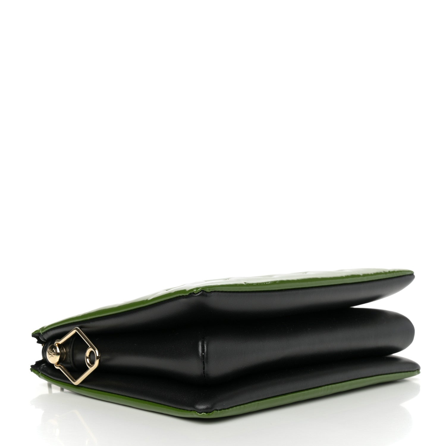 Louis Vuitton Patent Embossed Monogram Coussin PM Green Black 4 of 14
