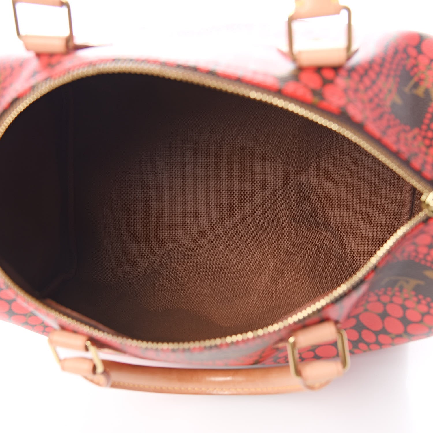 Louis Vuitton Monogram Kusama Town Speedy 30 Red 5 of 10