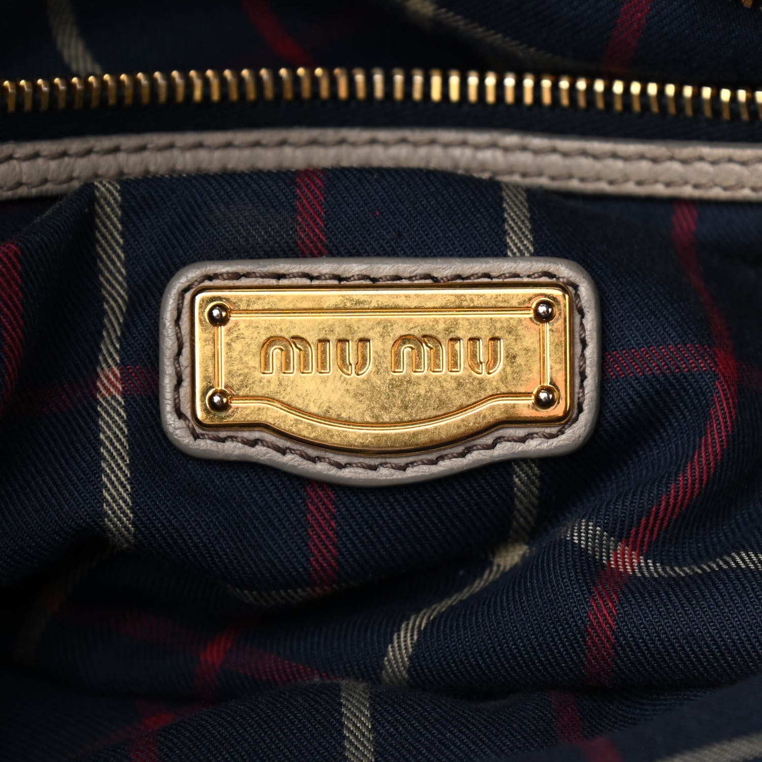 Miu Miu Vitello Daino Top Handle Tote Beige 8 of 11