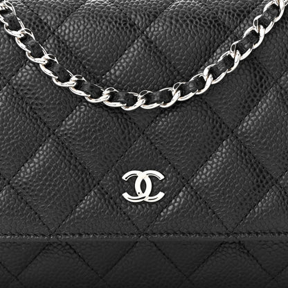 Chanel Caviar Quilted Wallet on Chain WOC Black 9 of 11