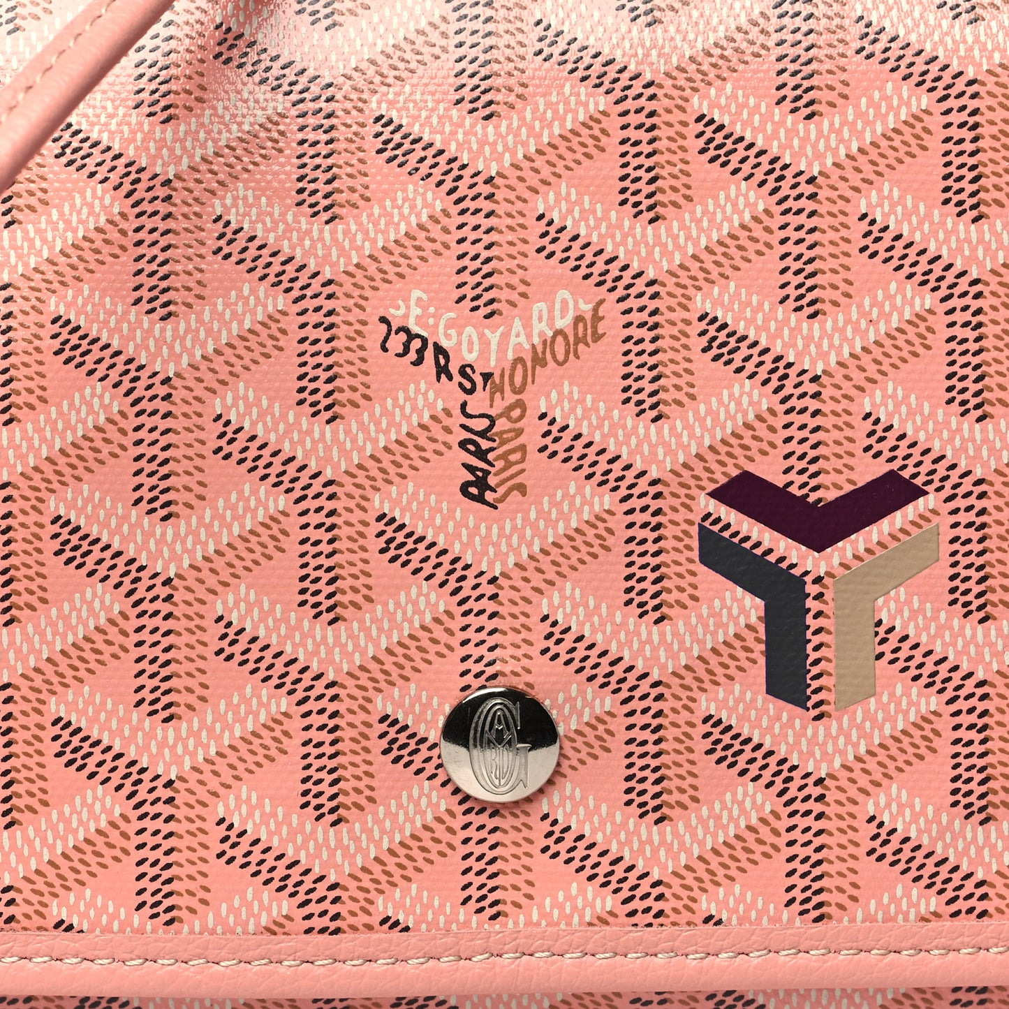 Goyardine Plumet Wallet Clutch Pink