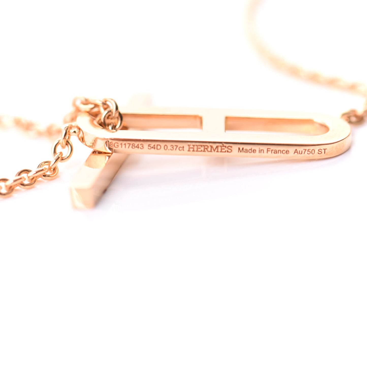 18K Rose Gold Diamond PM Ever Chaine D'Ancre Necklace