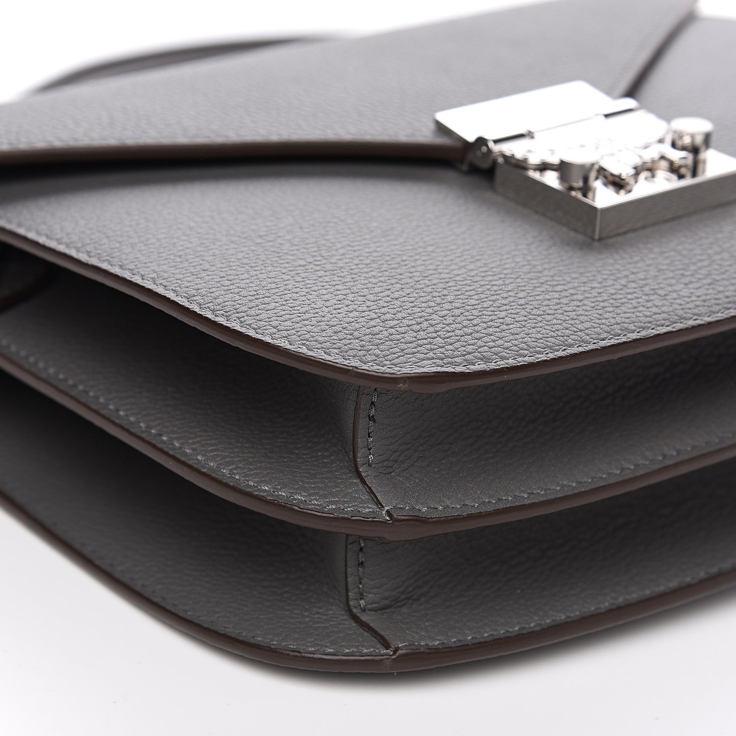 Park Avenue Calfskin Small Patricia Crossbody Bag Charcoal