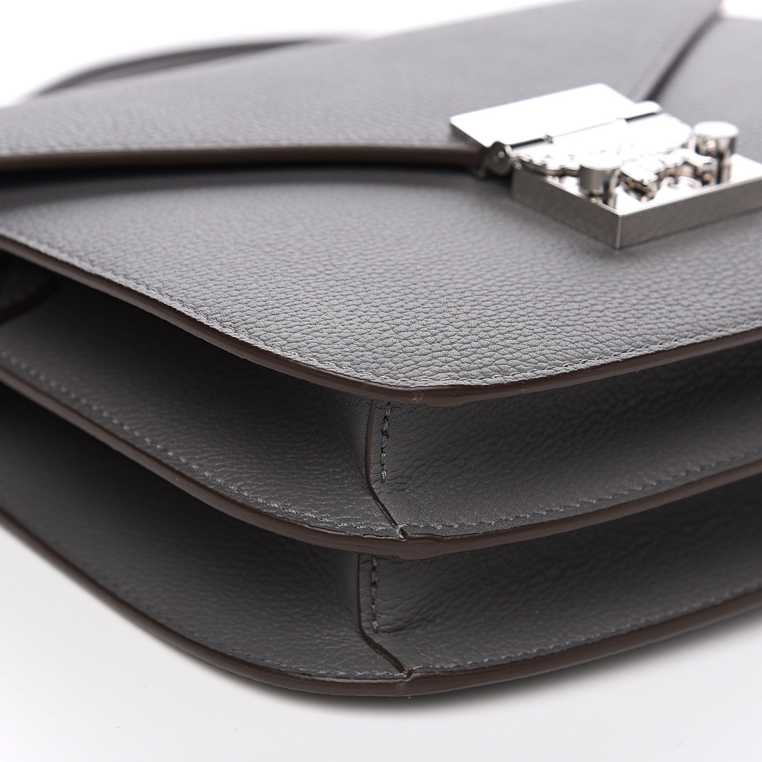 MCM Park Avenue Calfskin Small Patricia Crossbody Bag Charcoal 7 of 8