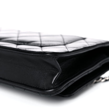 Chanel Lambskin Quilted Wallet On Chain WOC Black 13 of 14