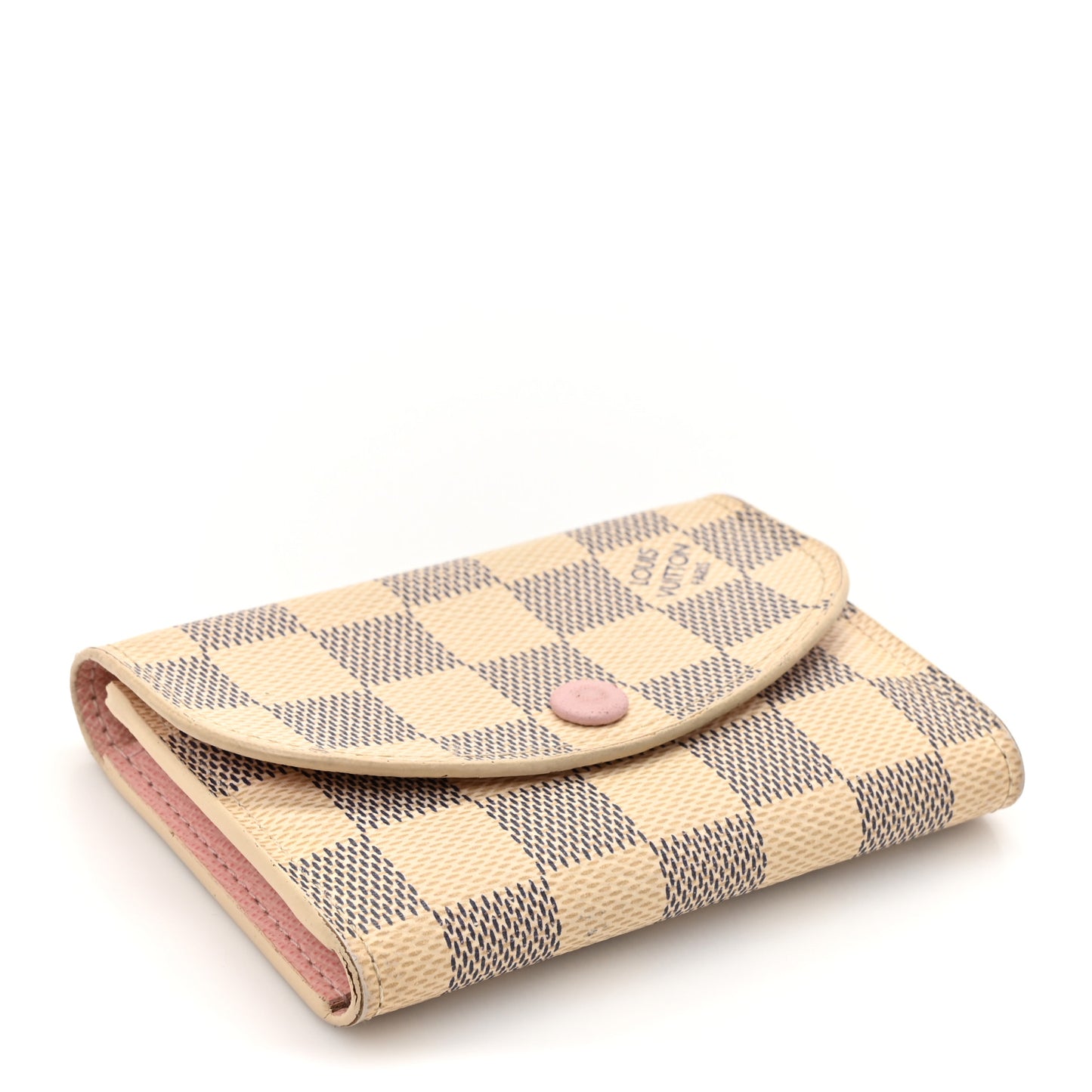 Damier Azur Rosalie Coin Purse Rose Ballerine