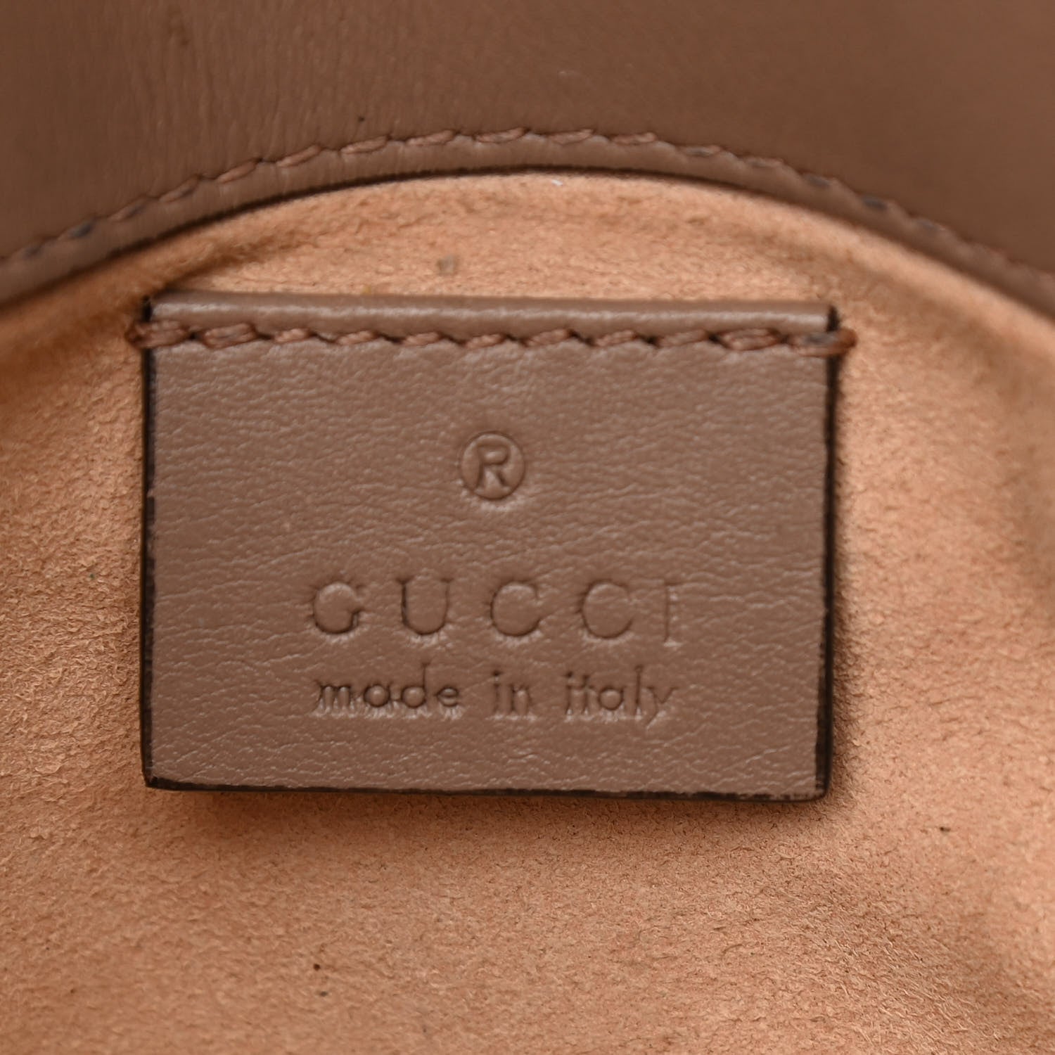 Gucci Calfskin Matelasse Super Mini GG Marmont Shoulder Bag Porcelain Rose 6 of 15
