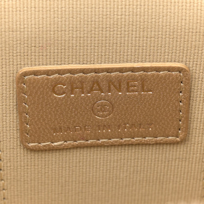 Chanel Lambskin Quilted Mini Pearl Crush Vanity Case With Chain Black 6 of 11