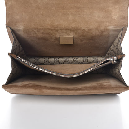 Gucci GG Supreme Monogram Medium Dionysus Shoulder Bag Taupe 5 of 15