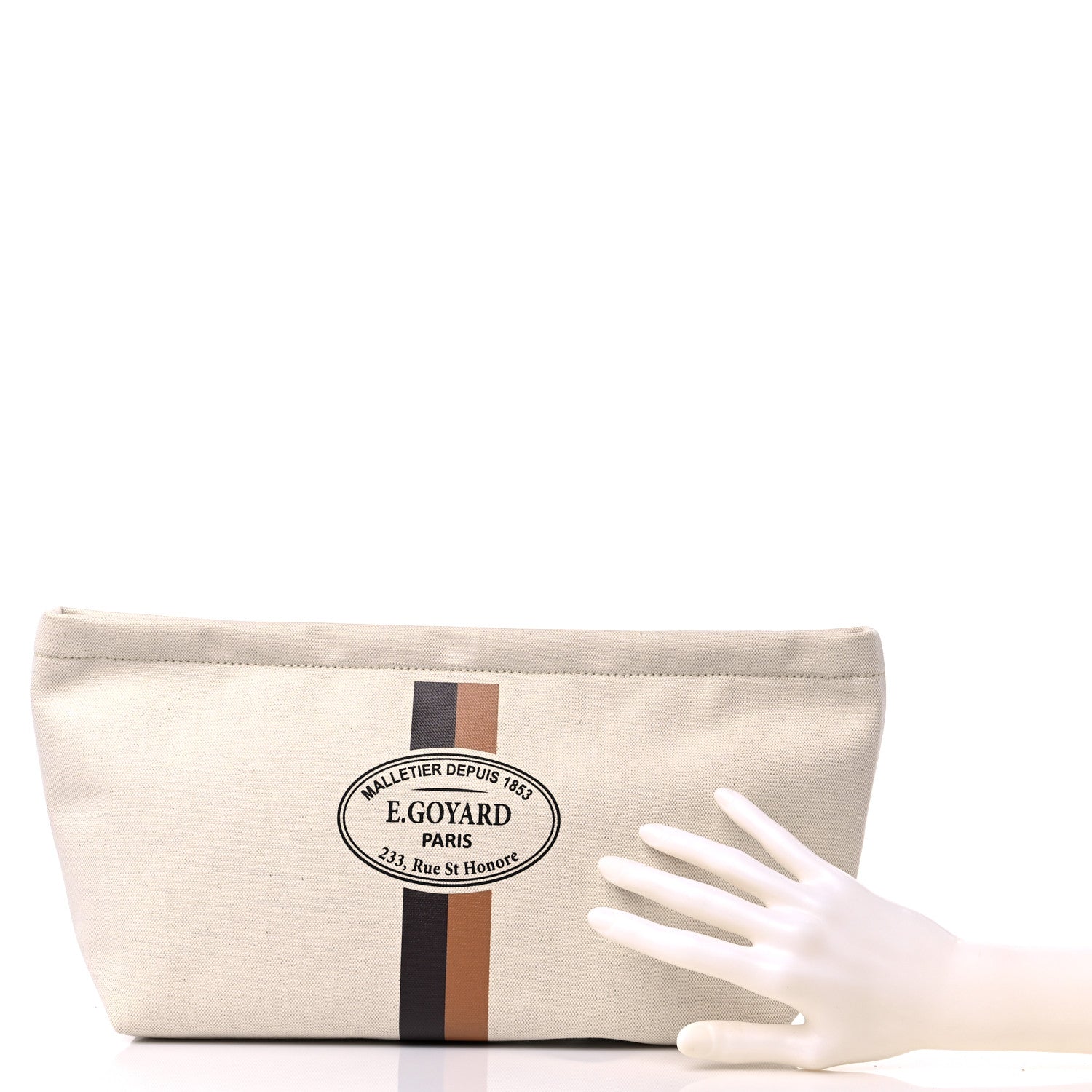 Goyard Canvas Necessaire Organizer Pouch Off White 2 of 8