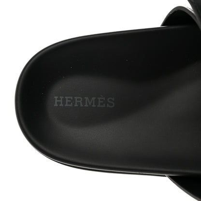 Hermes Calfskin Womens Chypre Sandals 41 Black 7 of 8