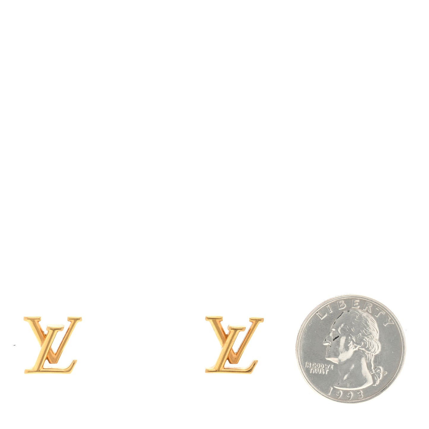 Metal LV Iconic Earrings Gold