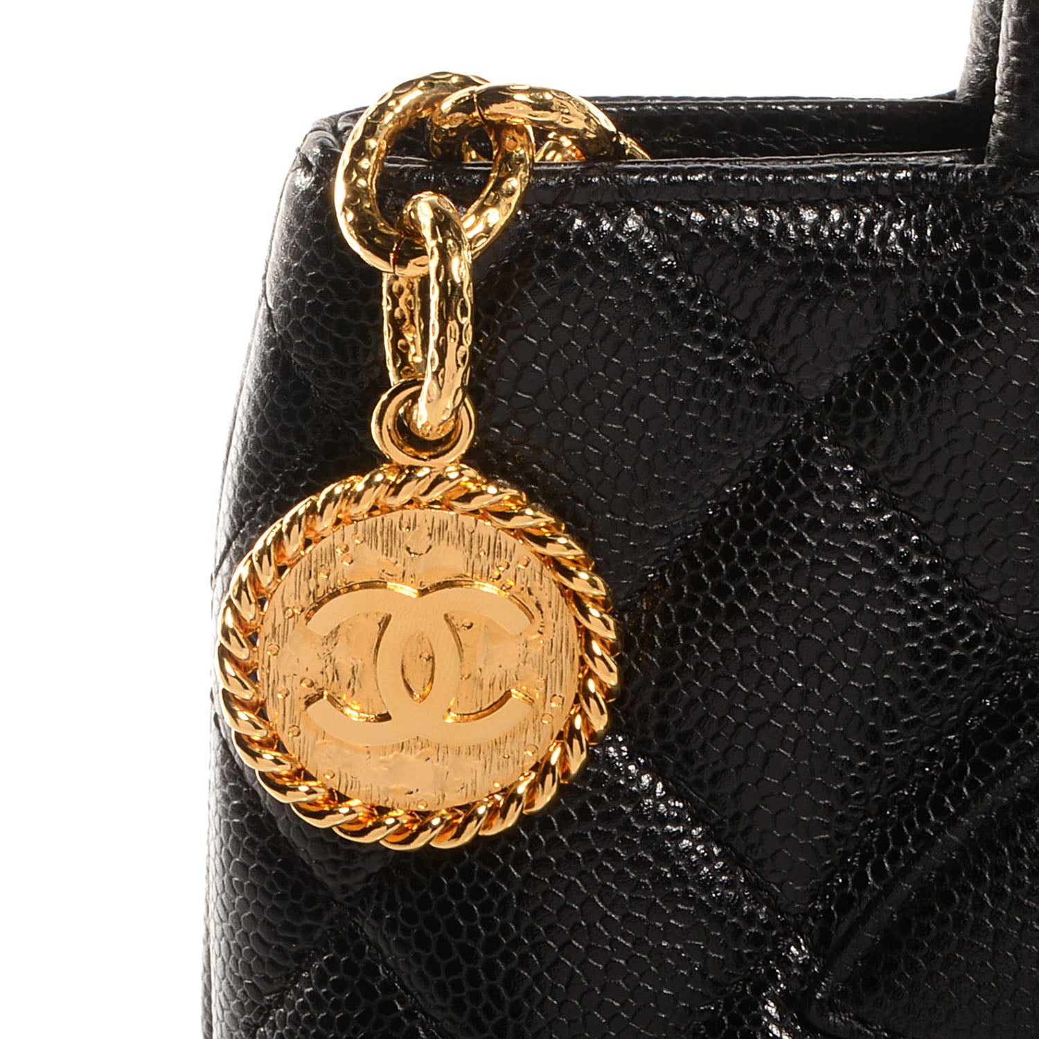 Chanel Caviar Medallion Tote Black 4 of 8